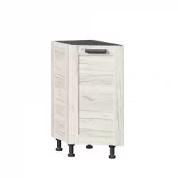 Тумба кухонная окончание 350 Винченца ЛД 234.220.000.060 Черный Дуб Крафт белый