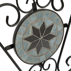 Стул Secret de Maison VICENZA (mod. PL08-1070-1-GBRN) металл, 36х35х91см, черный/плитка ASTRA