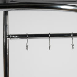 Вешалка с обувницей CALEDONIA МДФ/металл, 51*51*189 см, Венге