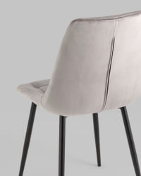 Стул Флекс New велюр светло-серый 2шт