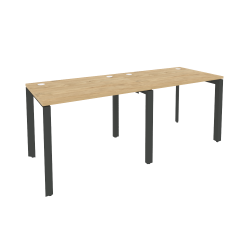 Рабочая станция на П-образном м/к ONIX O.MP-RS-2.1.7 Тиквуд Светлый/Антрацит