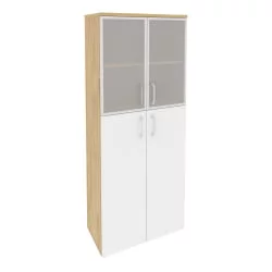 Шкаф высокий широкий ONIX O.ST-1.7R Тиквуд Светлый/Белый