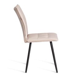 Стул обеденный Bari LT, велюр, бежевый/черный, 7, 41х55х89 см