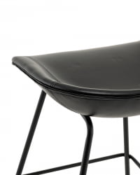 Стул полубарный Фуриоса экокожа черный