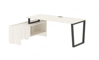 Стол с тумбой EDIS EVCT 19814 Ясень Траун Мокко