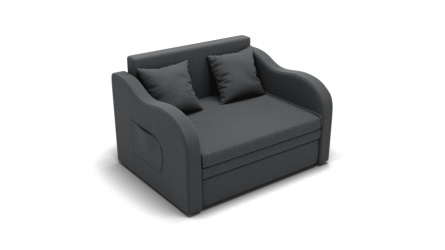 Диван Бали (ЗР) Цвет фасада: Светло серый; Тип: Прямой; Материал фасада: Металл/Велюр