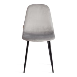 Стул BREEZE (mod. JSC-58) Велюр/металл , 44 х 53 х 86 см, grey (серый) HLR 19 / черный
