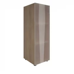 Шкаф книжный средний со стеклом без топа YALTA LT-SU 2.4L Снежная Патина