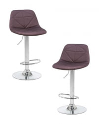 Стул барный DOBRIN DINA (коричневый) 2 шт