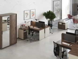 Тумба офисная New Line NLN36330231 Дуб шамони темный