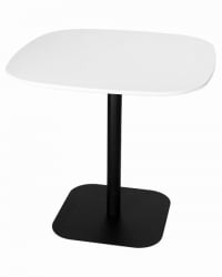 Дизайнерский стол DOBRIN OTIS (белая столешница, черное основание)