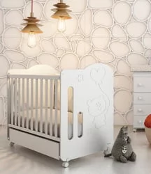 Кроватка для новорожденных Micuna Globito 120x60 White