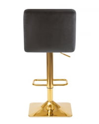 Стул барный ДОБРИН ГОЛДИЕ (черный велюр (МДЖ9-101)) 2 шт / DOBRIN GOLDIE (MJ9-101))
