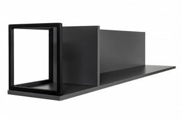 Полка в гостиную City большая графит