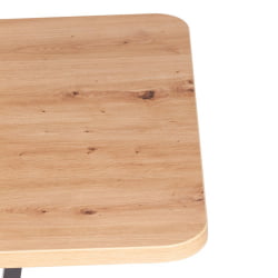 Стол обеденный TIBI нераздвижной ЛДСП, 68,6 х 110 х 75 см, Дуб артисан/Графит