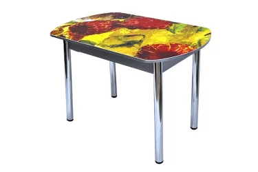 Большой обеденный стол Европейский фп Малина ЛДСП серый