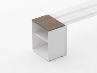 Тумба открытая Deka 9.01.06 Дуб Верцаска/Белый