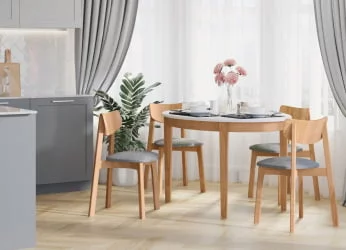 Стул с мягким сиденьем Вега Beige кашемир Дуб золотой