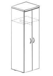 Шкаф для одежды Альфа 61.43