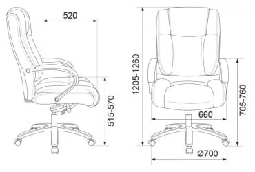 Кресло руководителя Бюрократ T-9925SL кожа Светло-коричневый Leather Eichel