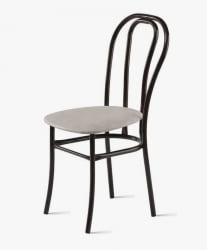 Стул Венский 400х490 мм Светло-серый/Металл Коричневый