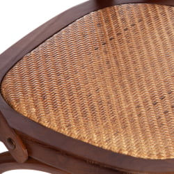 Стул CROSS (mod.CB2001) дерево береза, 49.5*53.5*87, Темный Орех (№5)