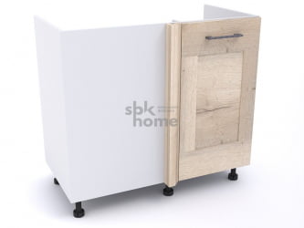 Стол под мойку угловой СМУ-100 правый, Дублин (900*470*820) Дуб галифакс белый, 21615 