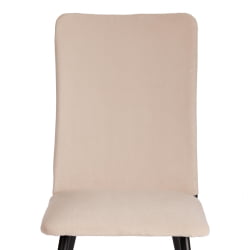 Стул La Rousse NEW, велюр, бежевый/черный, 7, 45x55x93 см