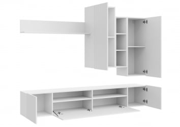 Стенка СКАНДИ НМ-001 ШИФЕР СЕРЫЙ/ГРИН ГРЕЙ СОФТ