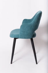 Стул для гостиной К14 black Бирюза (РС-29\ч)