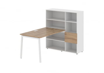 Рабочая станция EDIS ELRST 1213 Дуб Денвер светлый Белый Белый