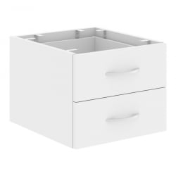 Тумба подвесная с двумя ящиками IMAGO Plus СРС-2V.1 Белая