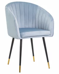 Стул обеденный DOBRIN MARY Серо-голубой велюр 1922-6