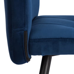 Стул обеденный Медео ЛТ, велюр, Блуе (синий), 45х56х89 см / Medeo LT, Blue