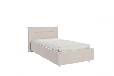 Кровать 0.9 Альба с основанием ZO.KM0.9-01 крем (велюр)