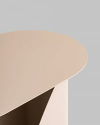 Журнальный столик Yvaine металл бежевый