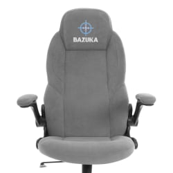 Кресло геймерское BAZUKA metalBL велюр, серый, 29