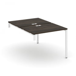 Двойной стол-надставка на опорную тумбу CONCEPT CN.DSN-001 Дуб Мали Белый