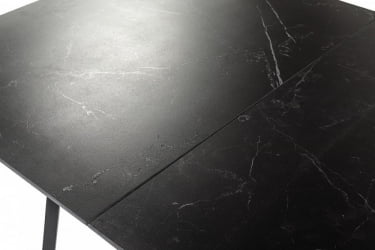 Стол Роналдо раздвиж. 120-160 Темный мрамор/Бабочка