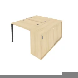 Рабочая станция с опорным шкафом-купе Metal SystemБ.Б.РС-СШК-1.1 Акация/Антрацит