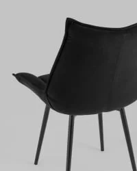Стул обеденный Осло велюр Черный
