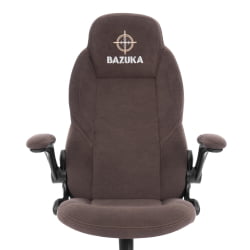Кресло геймерское BAZUKA metalBL велюр, коричневый, 6