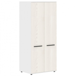 Гардероб EDIS ECWS 85 Ясень Траун Черный Белый