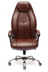 Кресло руководителя BOSS люкс коричневый 2 TONE