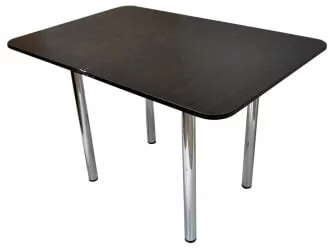 Обеденный стол Ломберный ХРОМ ЛДСП венге