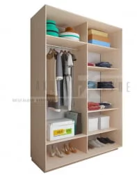 Шкаф-купе Акцент-Сим ДЗ 1000х600  Ясень шимо светлый