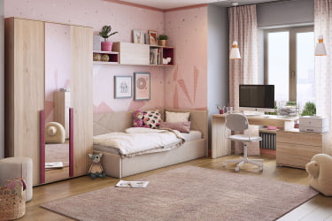 Полка в гостиную 46 UL.46-M фуксия