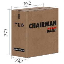 Кресло геймерское CHAIRMAN GAME 17 черный/красный/белый