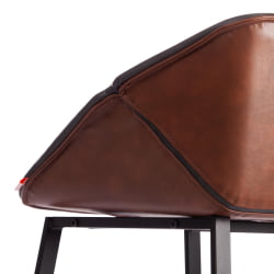 Стул барный DORO (mod. 9088S) пластик/металл, 53,5 х 52 х 74 х 97,5 см , Grey (Cерый) 7 / Brown (Коричневый) 9 / черный