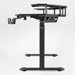 Игровой компьютерный стол Еурека ЕРК-ЕГД-ЕС63-Б, черный / Eureka ERK-EGD-ES63-B,